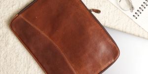 Leather Dark Brown Laptop Sleeve