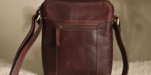 Leather Plain Voyage Sling Bag