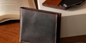 Mens Black Luxe Leather Wallet