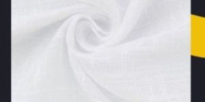 White Mix Linen Cotton Fabric