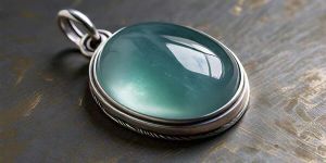 Thora Simple Minimalist Sterling Silver Vintage Aquamarine Pendant