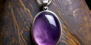 Uma Sterling Silver Real Vintage Amethyst Crystal Pendant