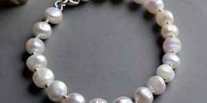 Viva Small Real Natural Pearl Beads Sterling Silver Bracelet