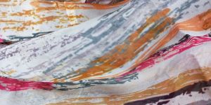 Viscose Organza Printed Fabric