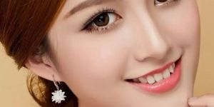 White Crystal Flower Design Drop Earrings for Women Fashion