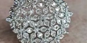 Women Silver Plated White CZ Adjustable Ring for Any Occasion