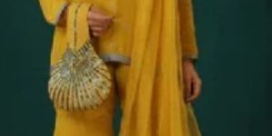 Yellow Woman Kurti Sharara Set