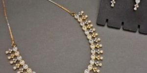 Zevarly Yamini AD Choker Necklace