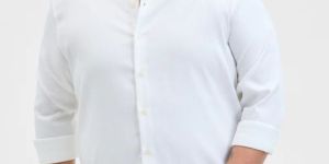 WHITE REGULAR FIT Mens SHIRT