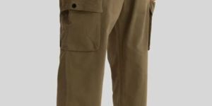 ZOE KHAKI LOOSE FIT CARGO PANTS