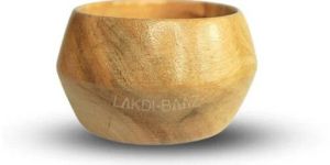 Toxic Wooden Snack Serving Bowl