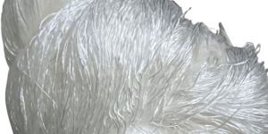 Bleached White Twisted 5ply Pure Mulberry Silk Yarn