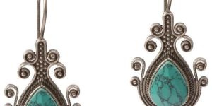 Turquoise Teardrop Elegance Women Earrings