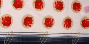 Red Georgette Printed Fabric