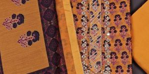 Yellow Chanderi Suit Set