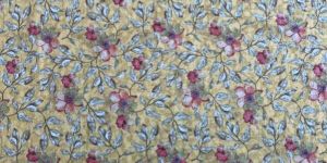 Yellow Floral Printed Fabric