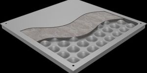 Low Flange Width Steel Cementitious Floor Panel