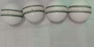 White Cricket Leather Ball