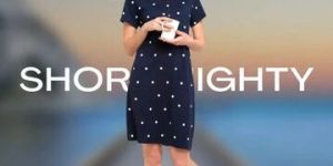 Womens Kanvin Blue Short Nighty