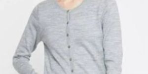 Womens Kanvin Grey Front Open Cardigan