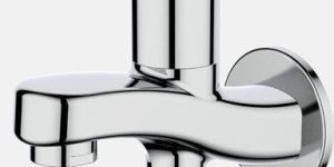 Solo 2-Way Bib Cock with Wall Flange