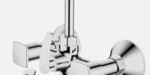 Solo Wall Mixer 3 in 1 with Overhead And Hand Shower Arrangement And Wall Flange