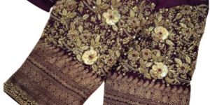 Zardosi Stone Work Women Blouse Design in Kovaipudur, Coimbatore