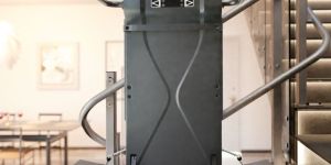 Slim Curved Platform Wheelchair Stair Elevator