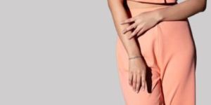 Women Peach Top & Trousers Co-ord Set