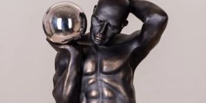 Weight Of The World (Black/Gold) Home Decor