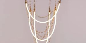 White Stallion (Large, Gold, White, 3 Color Built-In LED) Chandelier