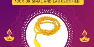 Yellow Hakik Japa Mala