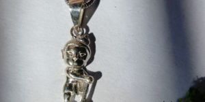 Sterling 925 Silver Baby Hanuman Pendant