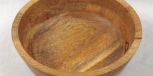 Round Mango Wood Bowl