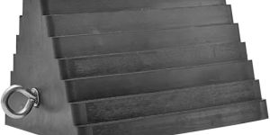 Zephyr Rubber Wheel Chock Pyramid Style With Eye-Bolt (ZRWC01)