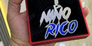 RR97 Customized Moissanite Diamond Pendant