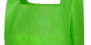 Green Non Woven U Cut Bags