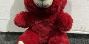 Red Fur Teddy Bear Soft Toy