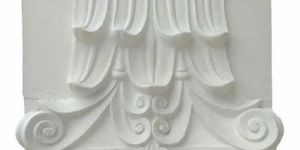 4.5 Inch White GRC Column Capital