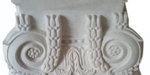 4 Inch White GRC Column Capital