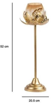 Long Lotus T Light Candle Holder