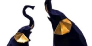 Polyresin Elephant Statue Set