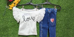 Girls Stylish Top & Jeans