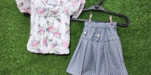 Girls Stylish Top & Mini Skirt
