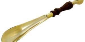 Wood Brass Shoe Horn