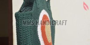 Handmade Crochet Evil Eye Bag