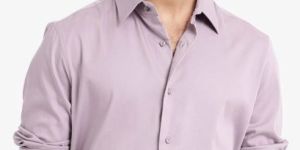 Plain Satin Men Shirt