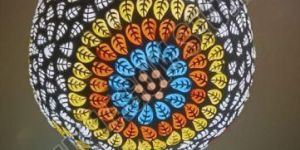 Mushroom Shaped Mosaic Table Lamp