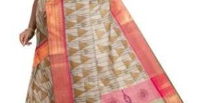 KSR Handlooms Printed Kanchi Cotton Saree