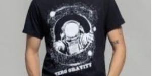 Men Cotton Round Neck Printed T Shirt